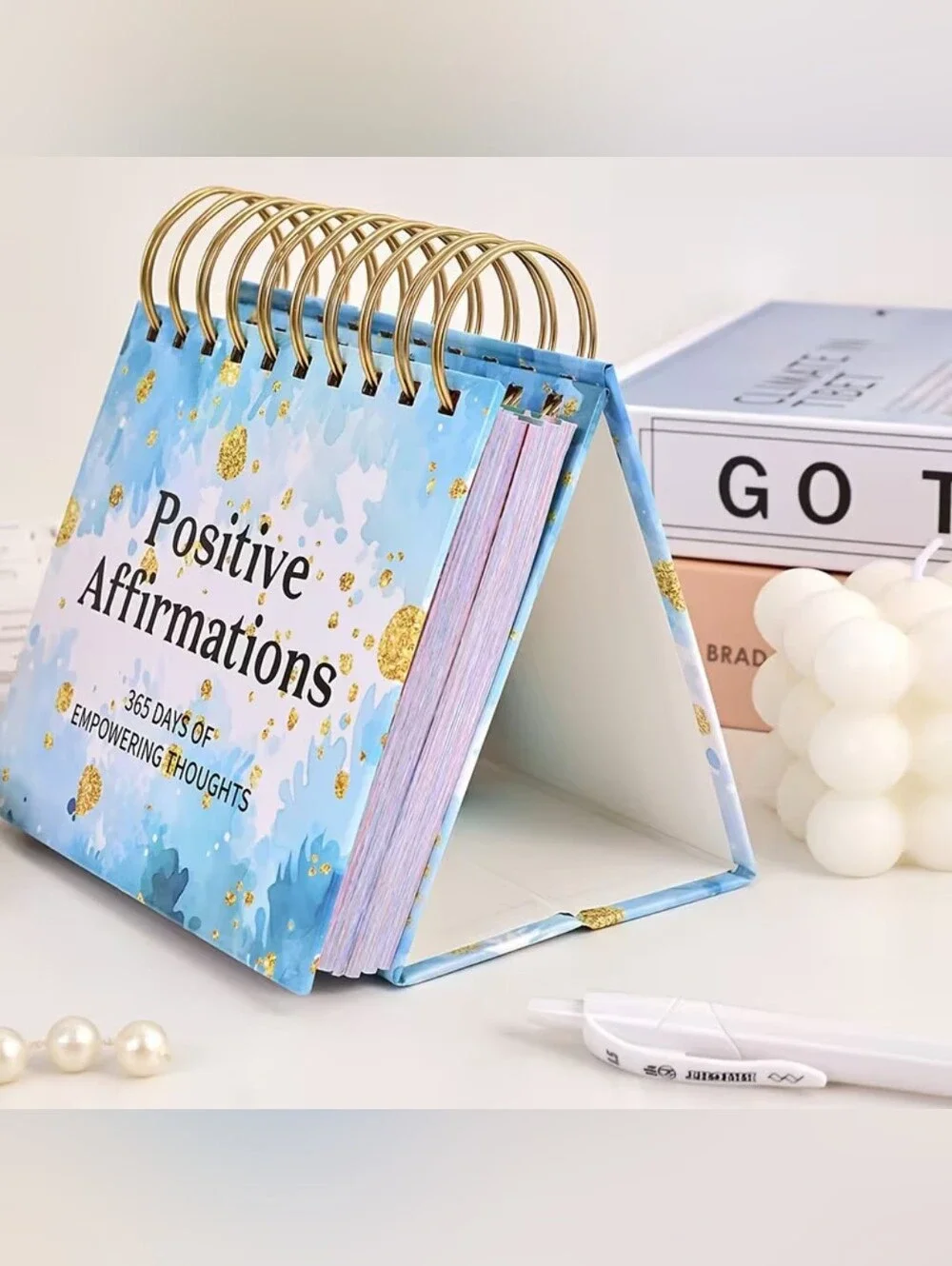 365 Days Empowering Thoughts Positive Affirmations Desktop Calendar